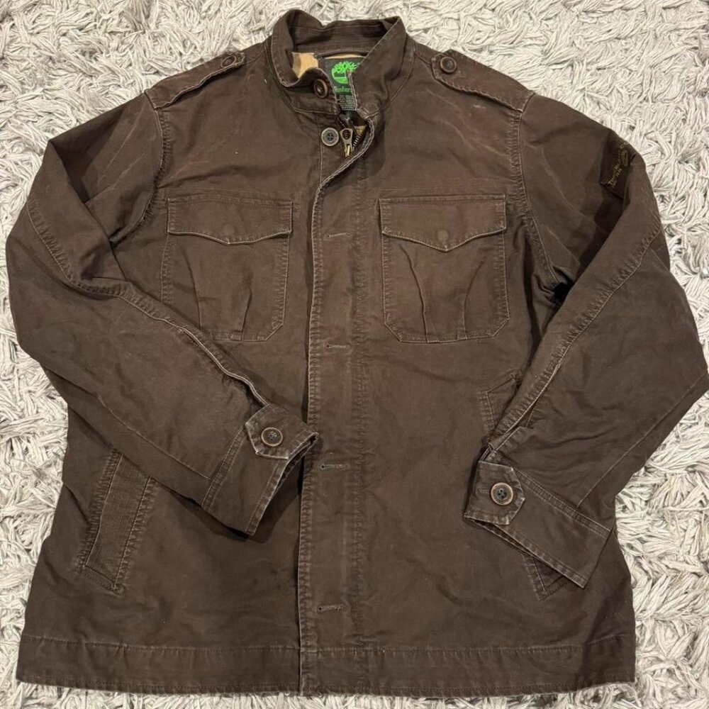 Timberland men’s brown cargo jacket size XL